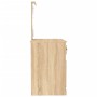 Tocador con LED madera contrachapada roble Sonoma 90x50x132,5cm de vidaXL, Tocadores para dormitorios - Ref: Foro24-816771, P...
