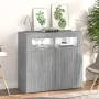 Sideboard with LED lights Sonoma gray 80x35x75 cm by vidaXL, Sideboards - Ref: Foro24-815730, Price: 73,97 €, Discount: %