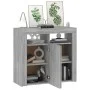 Sideboard with LED lights Sonoma gray 80x35x75 cm by vidaXL, Sideboards - Ref: Foro24-815730, Price: 73,97 €, Discount: %