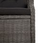 2-seater garden bench with black synthetic rattan cushions by vidaXL, garden benches - Ref: Foro24-362681, Price: 315,71 €, D...