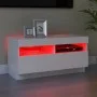 TV cabinet with white LED lights 80x35x40 cm by vidaXL, TV Furniture - Ref: Foro24-804445, Price: 75,53 €, Discount: %