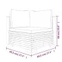 Garden corner sofa with dark gray cushions solid teak wood by vidaXL, Modular outdoor sofas - Ref: Foro24-319160, Price: 232,...