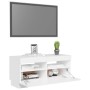 TV-Schrank mit weißen LED-Leuchten 80x35x40 cm von vidaXL, TV-Möbel - Ref: Foro24-804445, Preis: 75,53 €, Rabatt: %