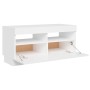 TV-Schrank mit weißen LED-Leuchten 80x35x40 cm von vidaXL, TV-Möbel - Ref: Foro24-804445, Preis: 75,53 €, Rabatt: %