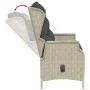 Garden bench 2 seats with light gray synthetic rattan cushions by vidaXL, garden benches - Ref: Foro24-362682, Price: 186,13 ...