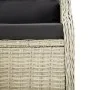 Garden bench 2 seats with light gray synthetic rattan cushions by vidaXL, garden benches - Ref: Foro24-362682, Price: 186,13 ...