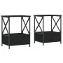 Nightstands 2 pcs engineered wood black 50x41x65 cm by vidaXL, Nightstands - Ref: Foro24-826084, Price: 87,80 €, Discount: %
