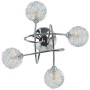 Lámpara de techo con pantallas de alambre 4 bombillas LED G9 de vidaXL, Apliques de techo - Ref: Foro24-337906, Precio: 47,09...
