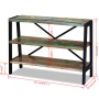 Sideboard with 3 shelves solid recycled wood by vidaXL, Sideboards - Ref: Foro24-243274, Price: 198,27 €, Discount: %