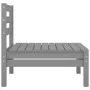 Sofás central de jardín 2 unidades gris madera maciza de pino de vidaXL, Conjuntos de jardín - Ref: Foro24-806589, Precio: 10...