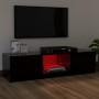 TV-Schrank mit LED-Leuchten schwarz 120x30x35,5 cm von vidaXL, TV-Möbel - Ref: Foro24-804284, Preis: 64,30 €, Rabatt: %