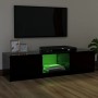 TV-Schrank mit LED-Leuchten schwarz 120x30x35,5 cm von vidaXL, TV-Möbel - Ref: Foro24-804284, Preis: 64,30 €, Rabatt: %