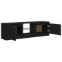 TV-Schrank mit LED-Leuchten schwarz 120x30x35,5 cm von vidaXL, TV-Möbel - Ref: Foro24-804284, Preis: 63,08 €, Rabatt: %