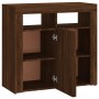 Sideboard mit LED-Leuchten Räuchereiche 80x35x75 cm von vidaXL, Sideboards - Ref: Foro24-815731, Preis: 74,03 €, Rabatt: %