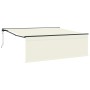 Toldo Retráctil Manual Crema 350 x 250 cm Tela, Metal