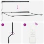 Toldo Retráctil Manual Crema 350 x 250 cm Tela, Metal