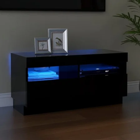 TV stand with black LED lights 80x35x40 cm by vidaXL, TV Furniture - Ref: Foro24-804446, Price: 59,30 €, Discount: %