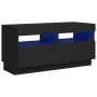 TV stand with black LED lights 80x35x40 cm by vidaXL, TV Furniture - Ref: Foro24-804446, Price: 59,30 €, Discount: %