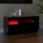 TV stand with black LED lights 80x35x40 cm by vidaXL, TV Furniture - Ref: Foro24-804446, Price: 59,30 €, Discount: %