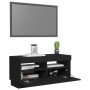 TV-Möbel mit schwarzen LED-Leuchten 80x35x40 cm von vidaXL, TV-Möbel - Ref: Foro24-804446, Preis: 60,69 €, Rabatt: %