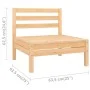 Zentrales Gartensofa aus massivem Kiefernholz von vidaXL, Gartensets - Ref: Foro24-806572, Preis: 63,60 €, Rabatt: %