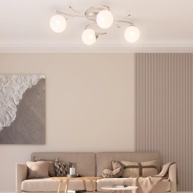 Ceiling lamp with round glass shades 4 G9 LED bulbs by vidaXL, ceiling lights - Ref: Foro24-337908, Price: 78,02 €, Discount: %