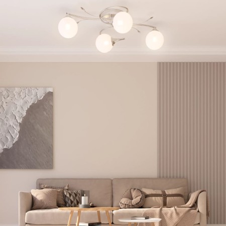 Ceiling lamp with round glass shades 4 G9 LED bulbs by vidaXL, ceiling lights - Ref: Foro24-337908, Price: 83,48 €, Discount: %