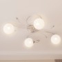 Ceiling lamp with round glass shades 4 G9 LED bulbs by vidaXL, ceiling lights - Ref: Foro24-337908, Price: 83,48 €, Discount: %