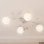 Ceiling lamp with round glass shades 4 G9 LED bulbs by vidaXL, ceiling lights - Ref: Foro24-337908, Price: 71,86 €, Discount: %
