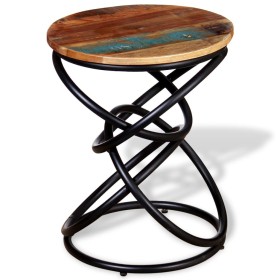 Mesa auxiliar de madera maciza reciclada de vidaXL, Mesas auxiliares - Ref: Foro24-244231, Precio: 113,62 €, Descuento: %