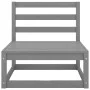 Central garden sofa 2 pieces with solid pine wood cushions gray by vidaXL, Modular outdoor sofas - Ref: Foro24-805737, Price:...
