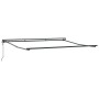 Toldo Retráctil naranja y 350 x 250 cm Tela, Metal