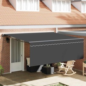 Toldo Retráctil Manual Naranja y 350x250 cm tela