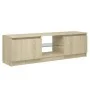 TV cabinet with LED lights Sonoma oak 120x30x35.5 cm by vidaXL, TV Furniture - Ref: Foro24-804286, Price: 67,70 €, Discount: %