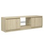 TV-Schrank mit LED-Leuchten Sonoma-Eiche 120x30x35,5 cm von vidaXL, TV-Möbel - Ref: Foro24-804286, Preis: 68,80 €, Rabatt: %
