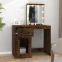 Schminktisch mit LED-Raucheichensperrholz 90x50x132,5 cm von vidaXL, Schlafzimmerkommoden - Ref: Foro24-816773, Preis: 99,37 ...