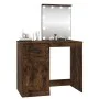 Schminktisch mit LED-Raucheichensperrholz 90x50x132,5 cm von vidaXL, Schlafzimmerkommoden - Ref: Foro24-816773, Preis: 99,37 ...