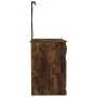 Dressing table with LED smoke oak plywood 90x50x132.5 cm by vidaXL, Bedroom Dressers - Ref: Foro24-816773, Price: 99,37 €, Di...