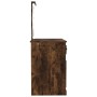 Tocador con LED madera contrachapada roble humo 90x50x132,5 cm de vidaXL, Tocadores para dormitorios - Ref: Foro24-816773, Pr...