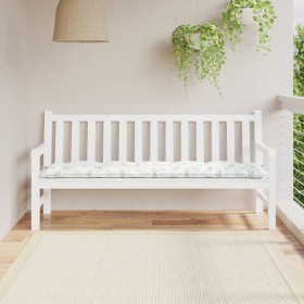 Garden bench cushion in Oxford fabric with leaf print, 180x50x7 cm. by vidaXL, Cushions for chairs and sofas - Ref: Foro24-36...