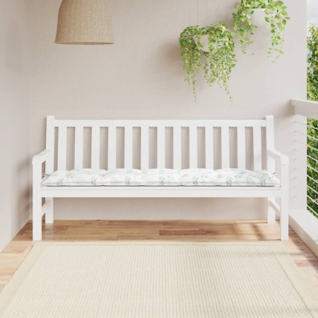 Garden bench cushion in Oxford fabric with leaf print, 180x50x7 cm. by vidaXL, Cushions for chairs and sofas - Ref: Foro24-36...