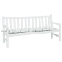 Gartenbankkissen Oxford Stoff Blattdruck 180x50x7 cm von vidaXL, Kissen für Stühle und Sofas - Ref: Foro24-361636, Preis: 23,...