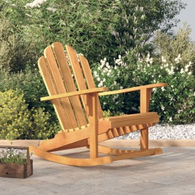 Silla mecedora de jardín Adirondack madera de teca 79x100x103cm