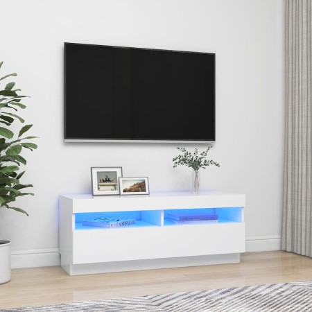 TV-Schrank mit weißen LED-Leuchten 100x35x40 cm von vidaXL, TV-Möbel - Ref: Foro24-804454, Preis: 77,20 €, Rabatt: %