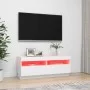 TV-Schrank mit weißen LED-Leuchten 100x35x40 cm von vidaXL, TV-Möbel - Ref: Foro24-804454, Preis: 78,02 €, Rabatt: %