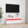 TV-Schrank mit weißen LED-Leuchten 100x35x40 cm von vidaXL, TV-Möbel - Ref: Foro24-804454, Preis: 77,20 €, Rabatt: %