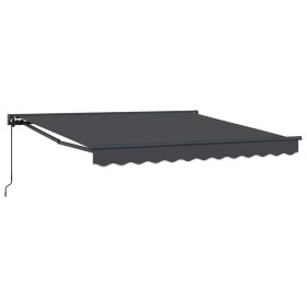 Toldo Retráctil Manual Antracita 350x250 cm tela