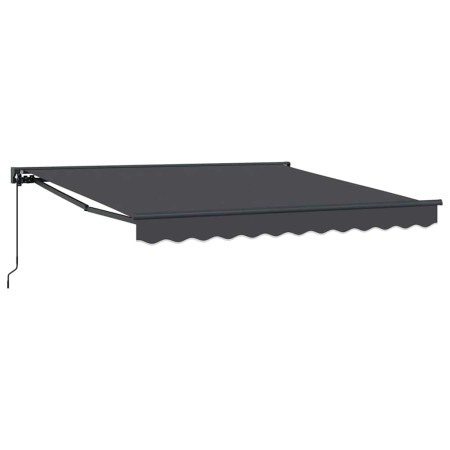 Toldo Retráctil Manual Antracita 350x250 cm tela