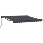 Toldo Retráctil Manual Antracita 350x250 cm tela