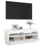 Mueble para TV con luces LED blanco 100x35x40 cm de vidaXL, Muebles TV - Ref: Foro24-804454, Precio: 79,85 €, Descuento: %